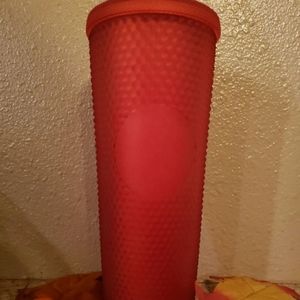 Starbucks red studded tumbler